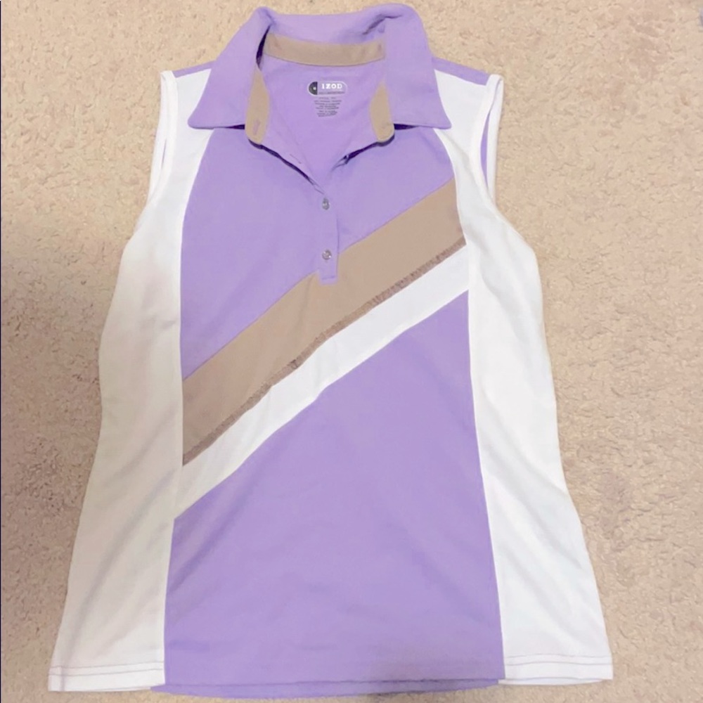 IZOD tennis golf lilac purple top